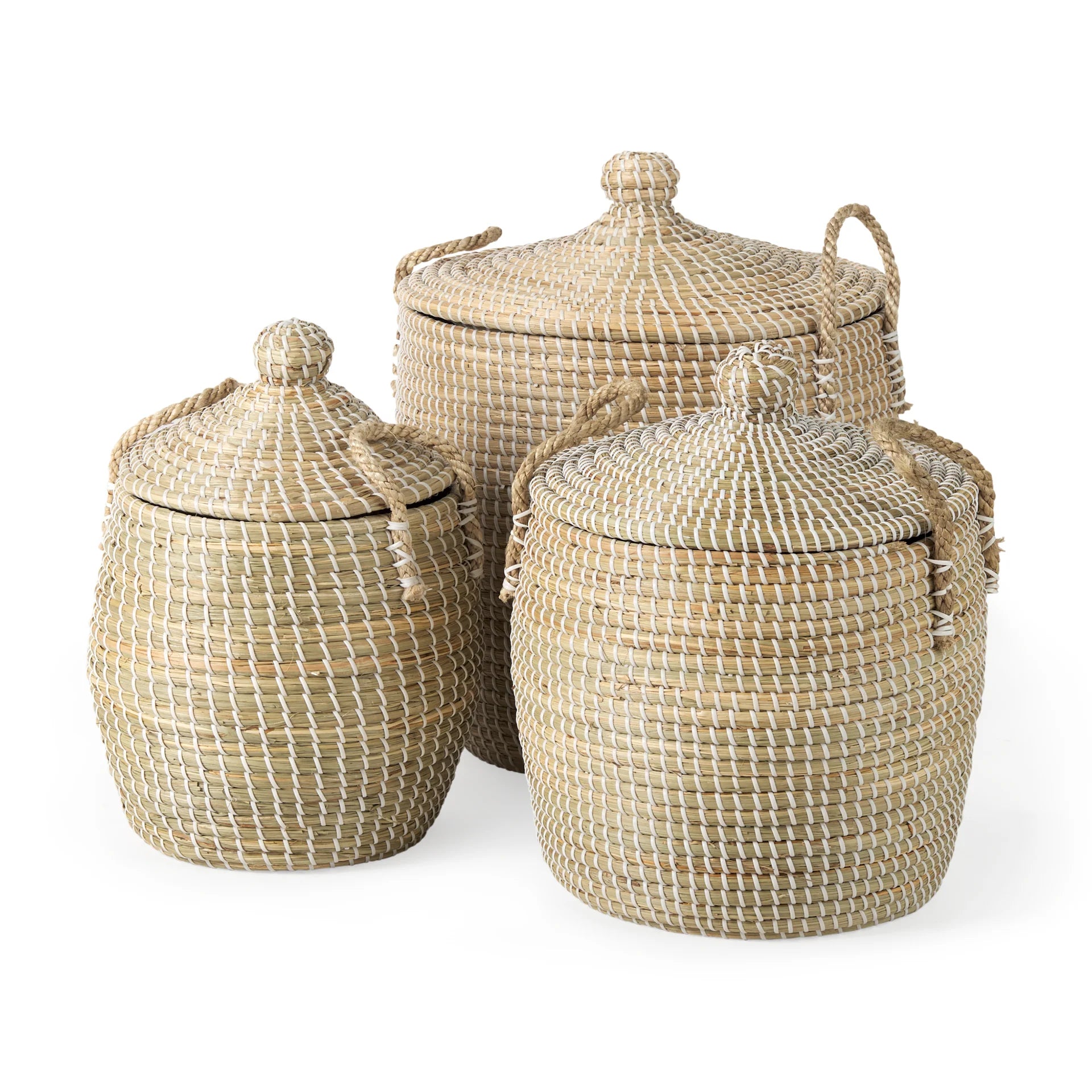 Juniper Lidded Baskets | Set of 3