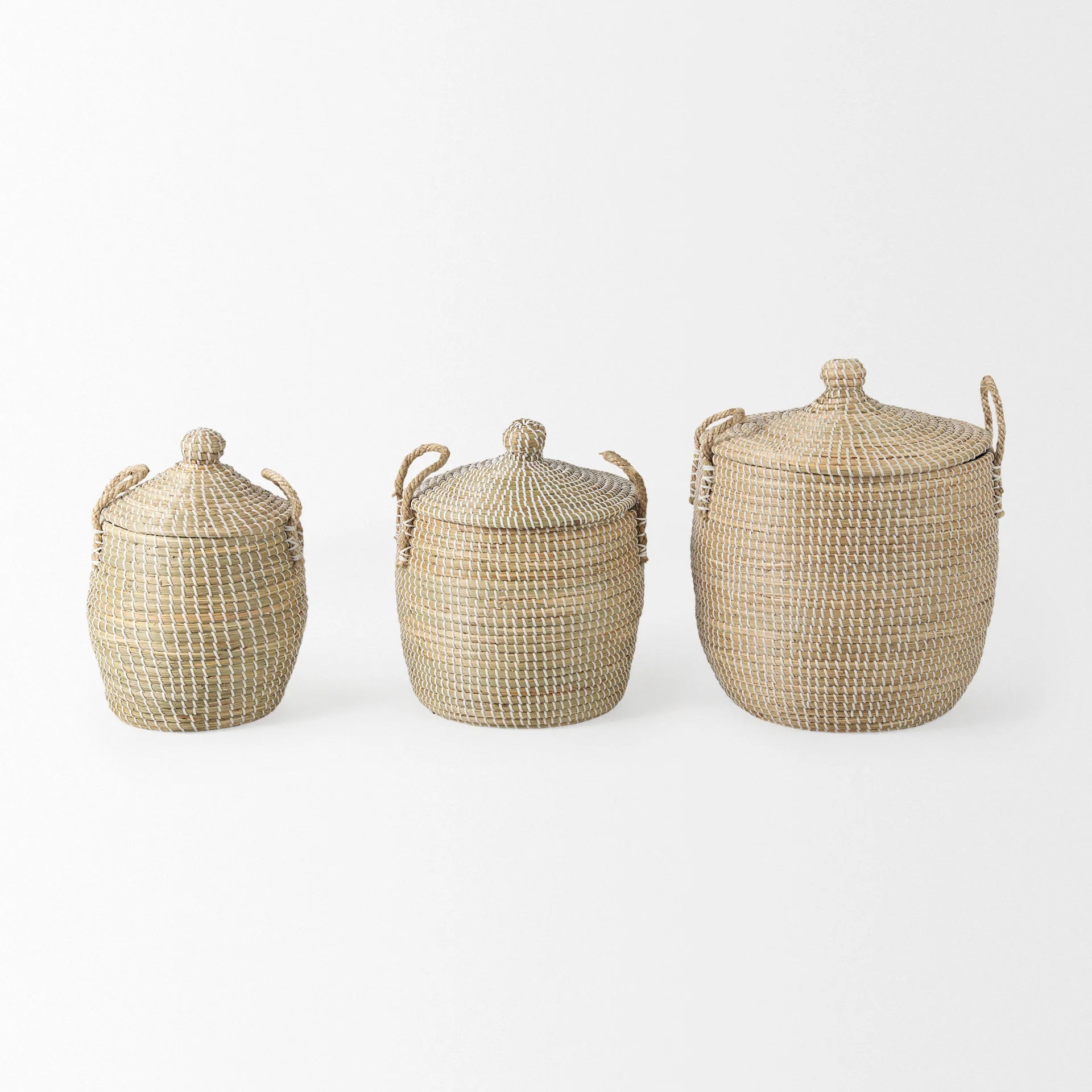 Juniper Lidded Baskets | Set of 3