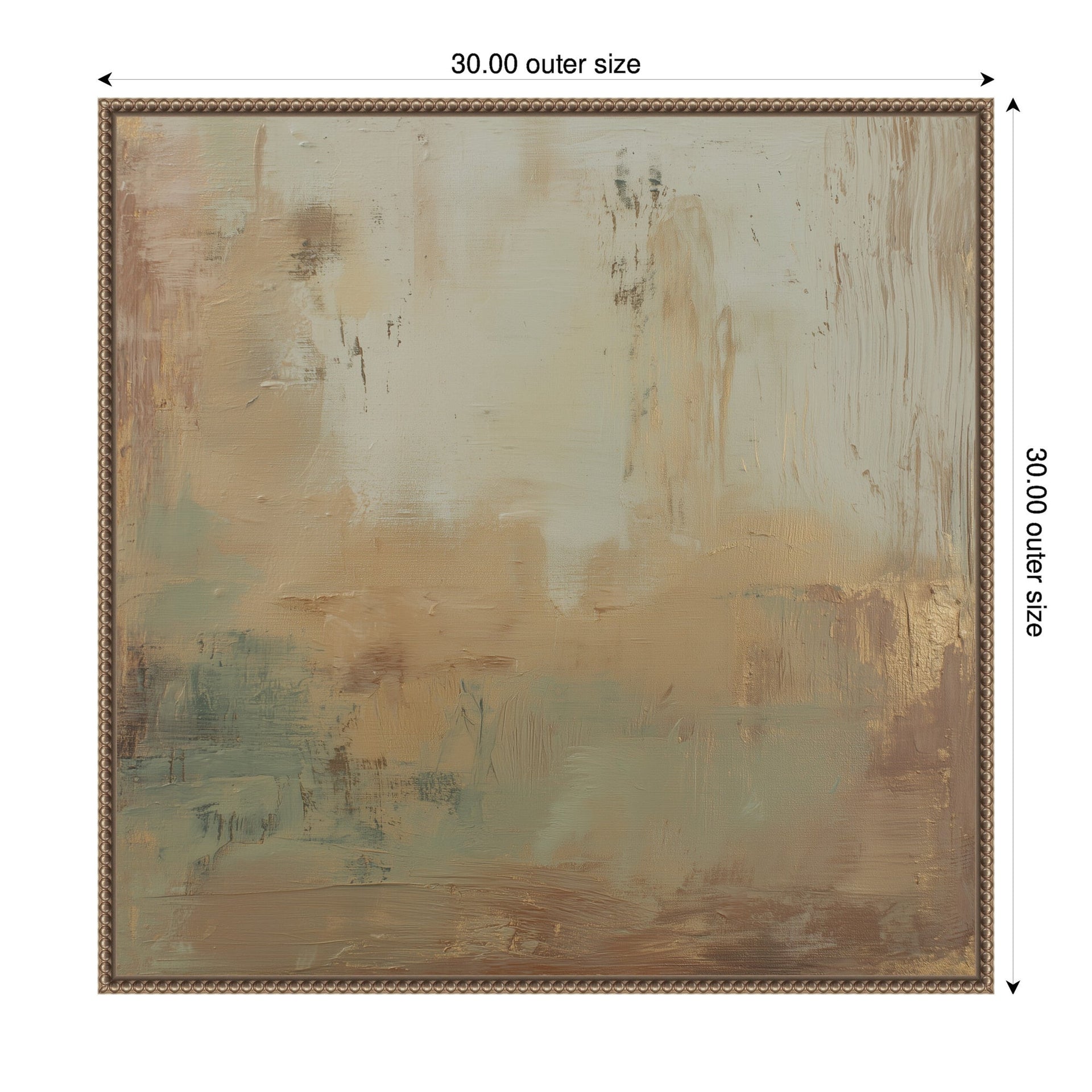 Sage Horizon No. 2 by Amy Lighthall Framed Canvas Wall Art Print