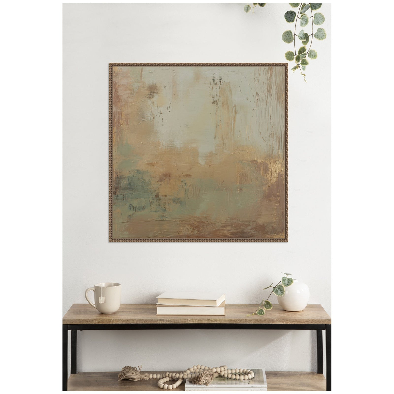 Sage Horizon No. 2 by Amy Lighthall Framed Canvas Wall Art Print