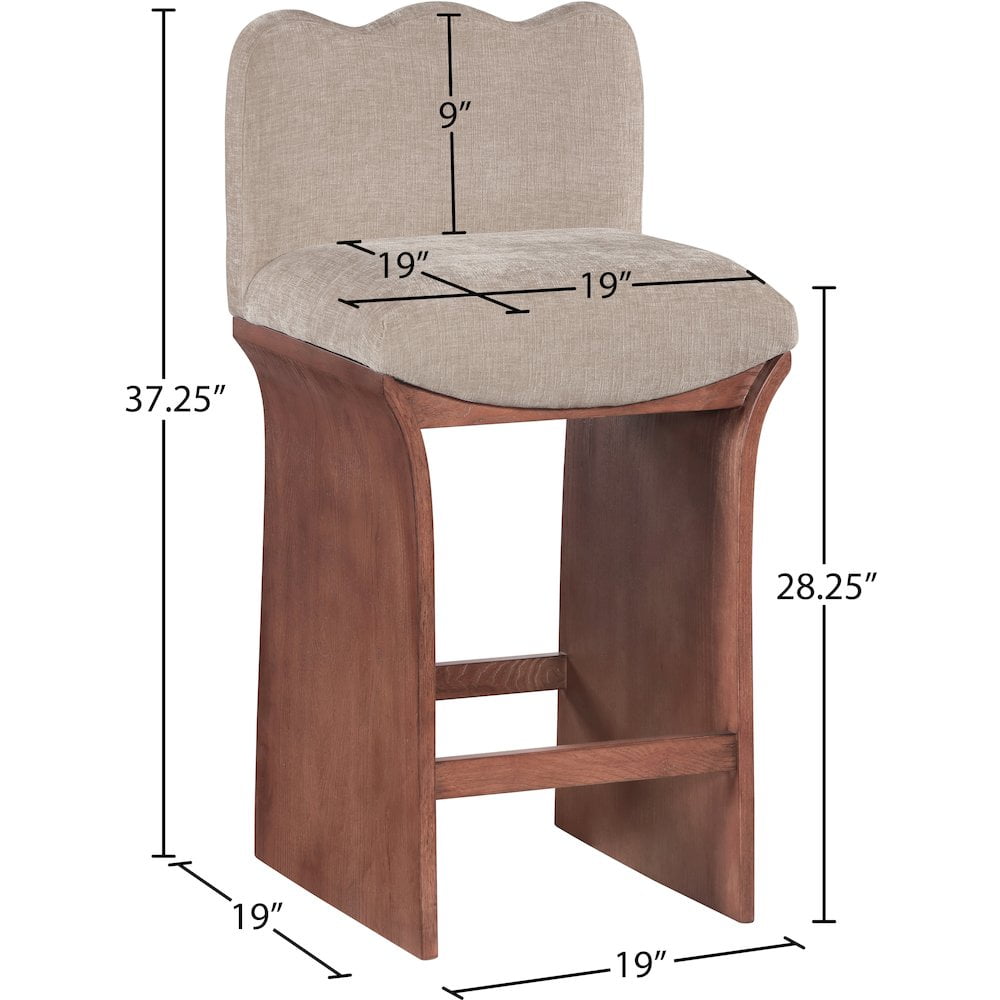 Kentshire Chenille Upholstered Counter Stool