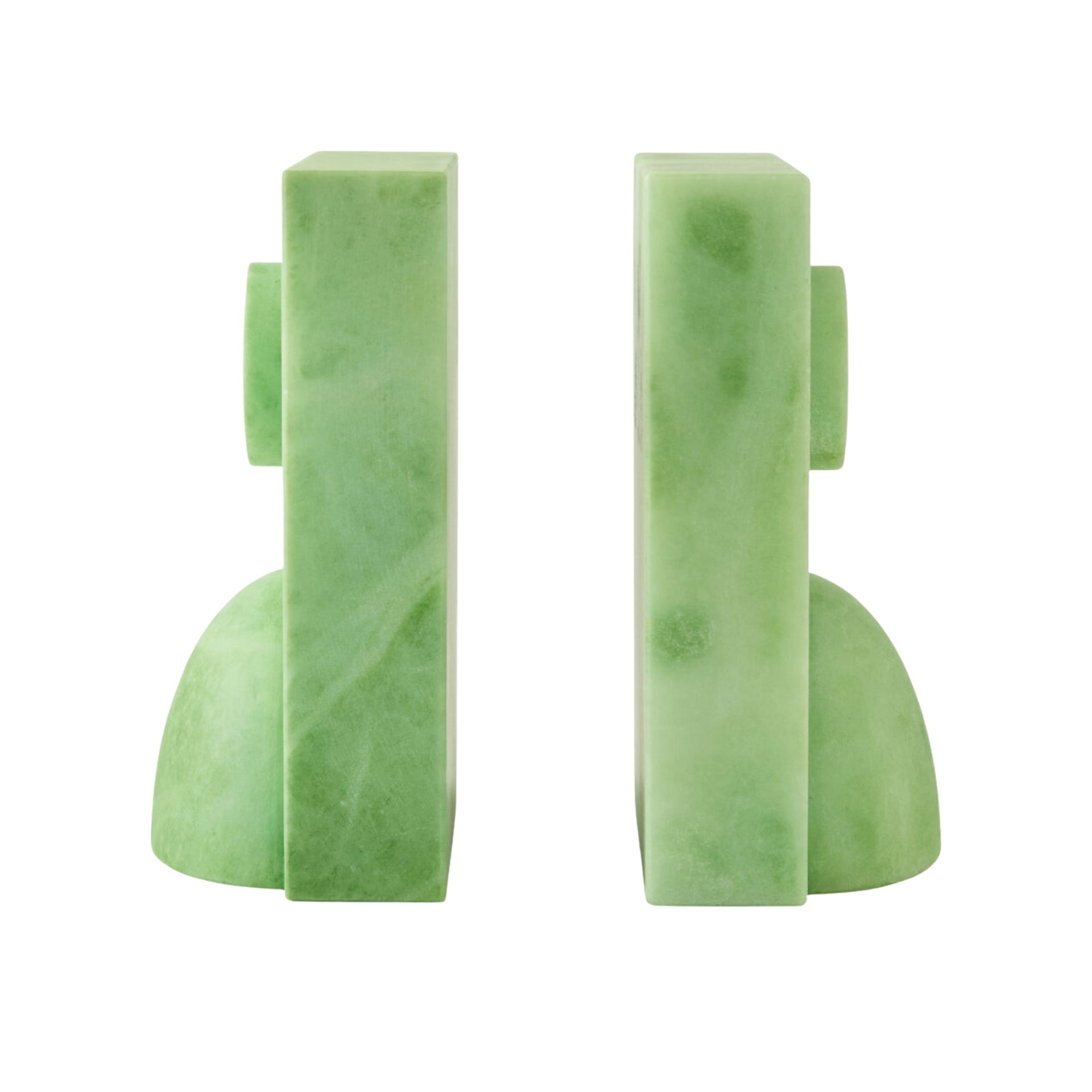 Folk Alabaster Bookends