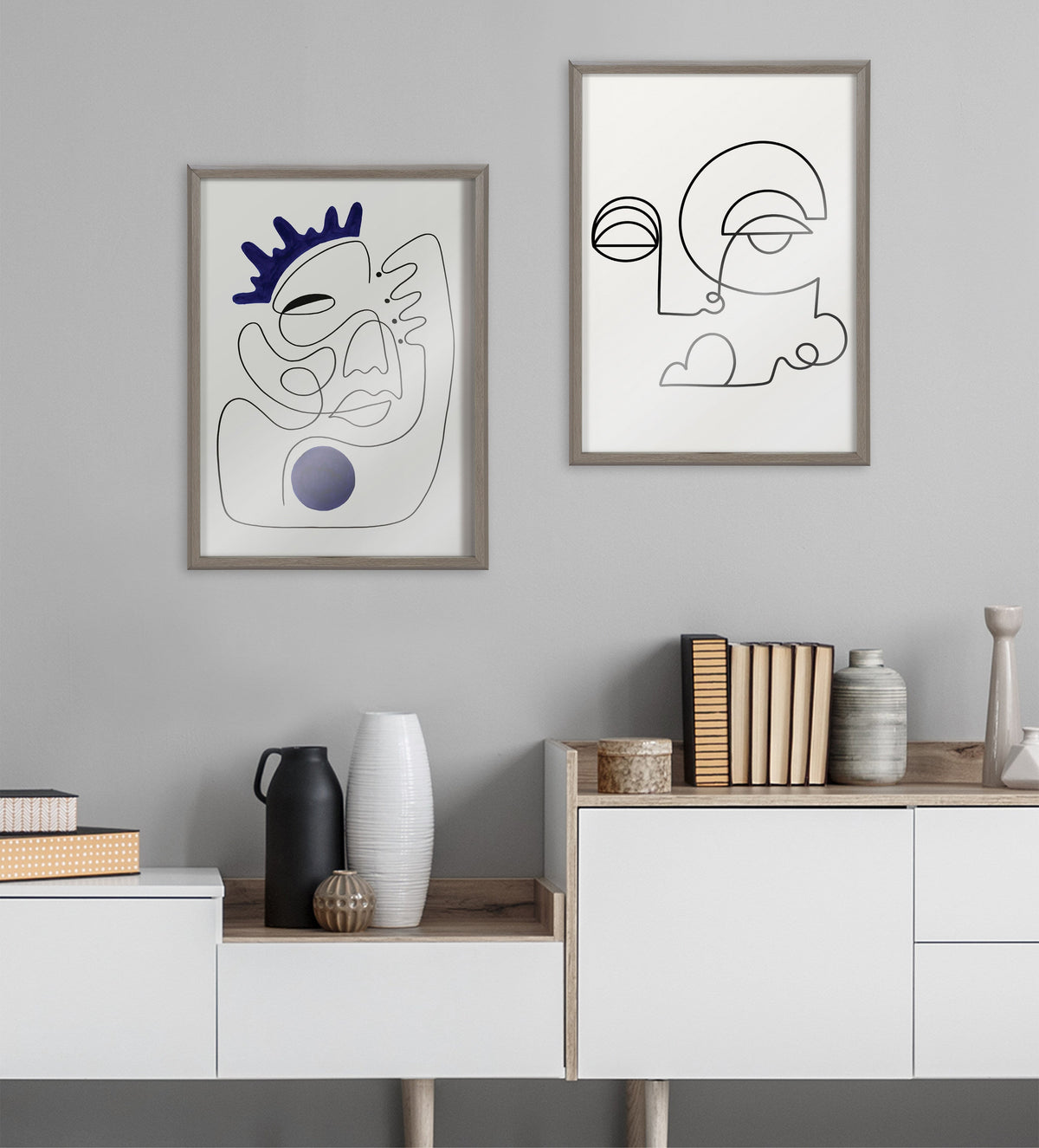 Blake El Ray Framed Printed Glass by Shatha Al Dafai