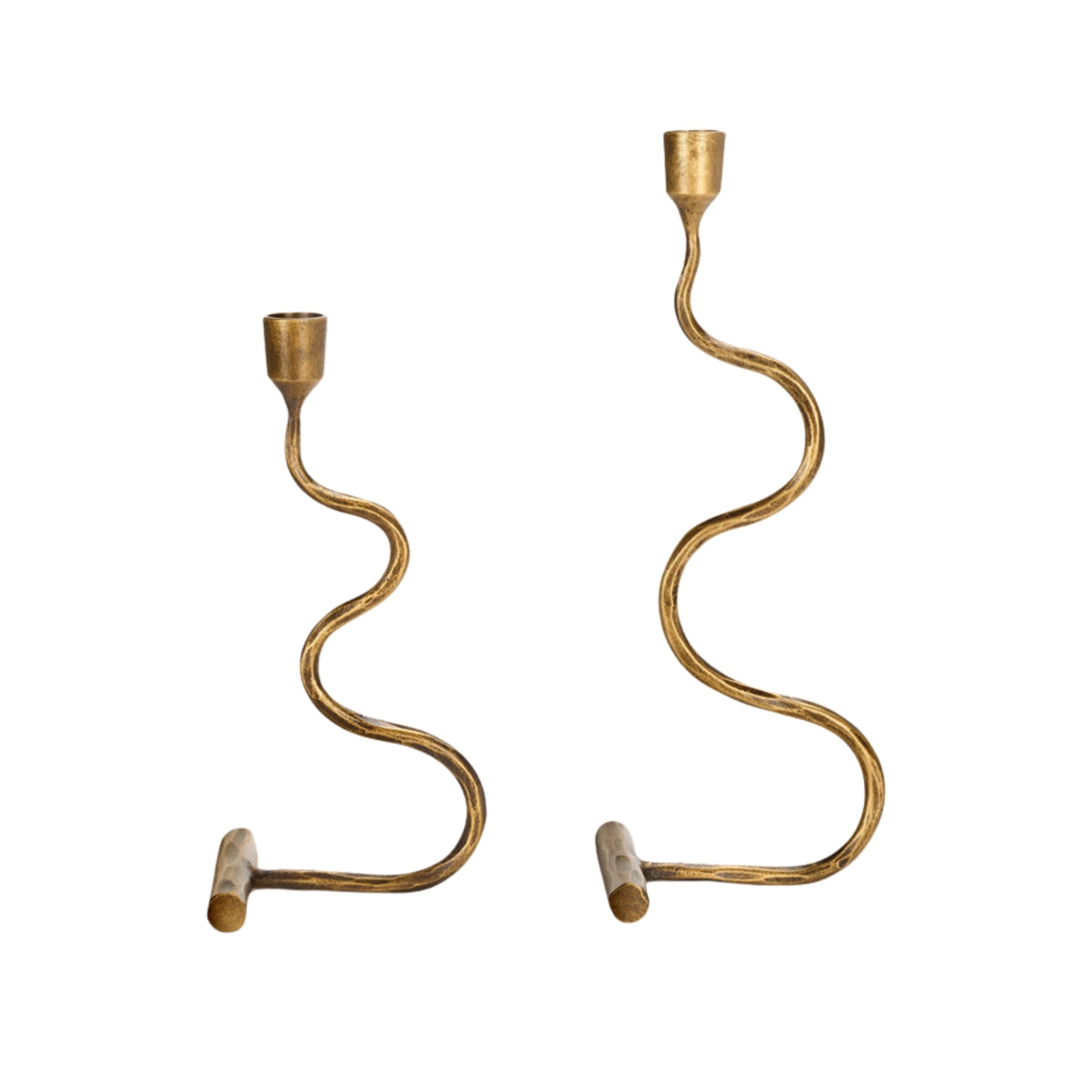 Ripple Candlestick Holders Set Of 2