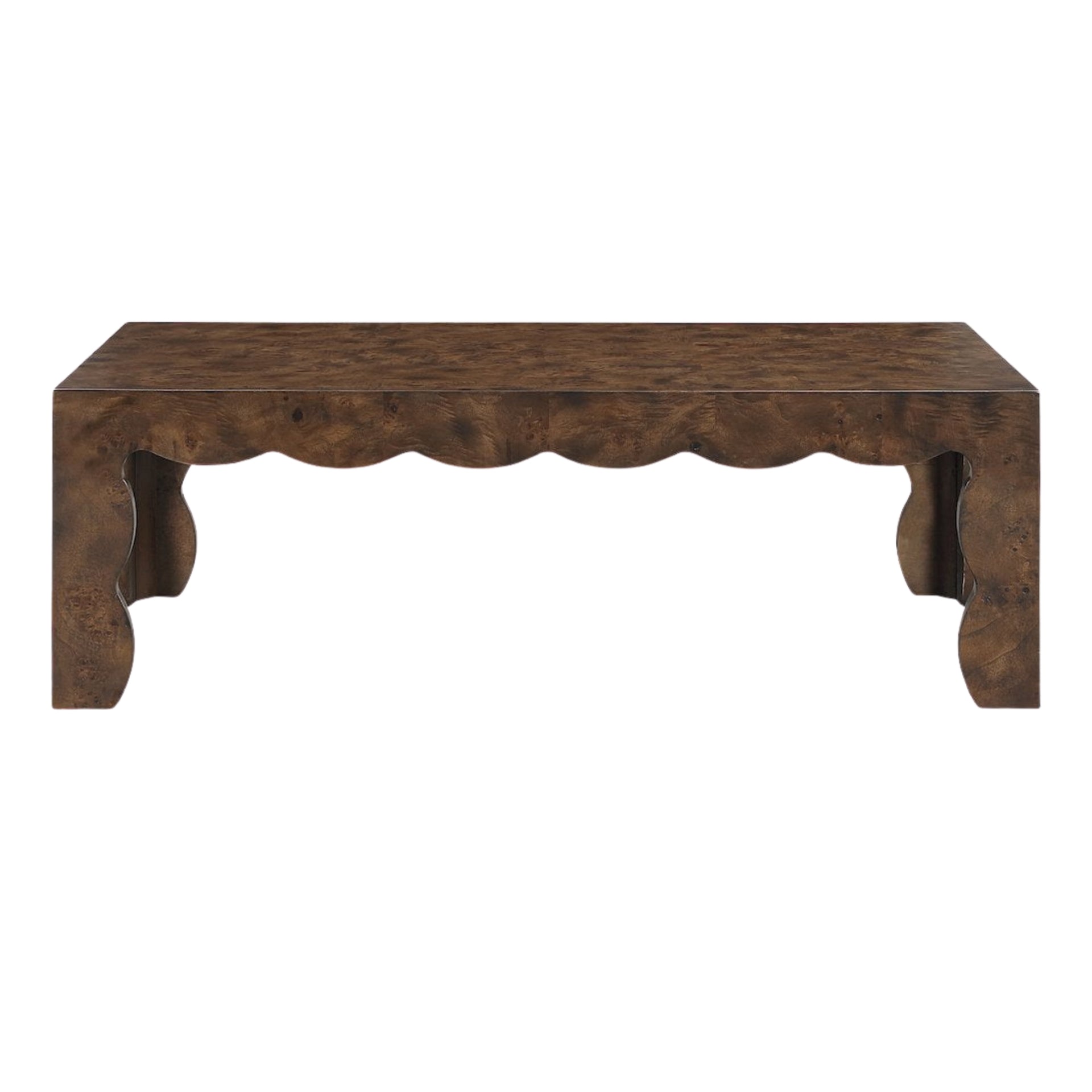 Rhodes Brown Burl Coffee Table