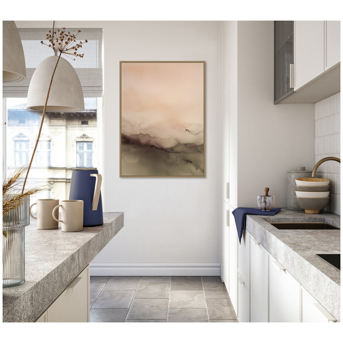 Dawn No. 2 by Amy Lighthall Framed Canvas Wall Art Print
