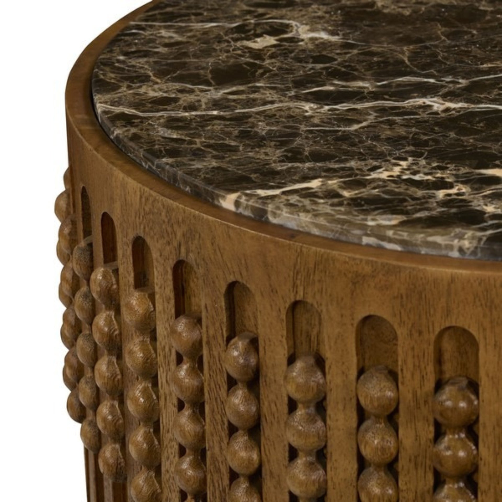 Quinn Carved Side Table