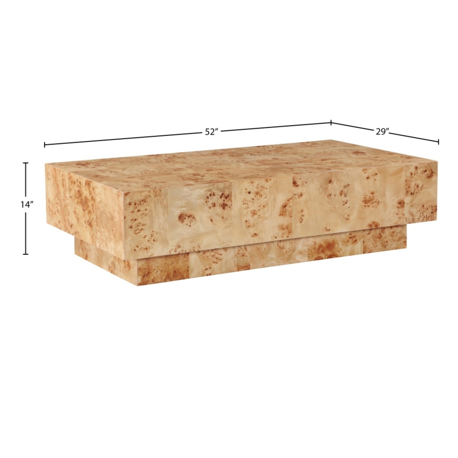 Maxine Burl Coffee Table
