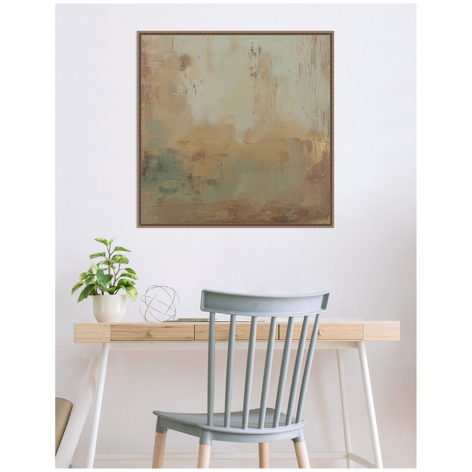 Sage Horizon No. 2 by Amy Lighthall Framed Canvas Wall Art Print