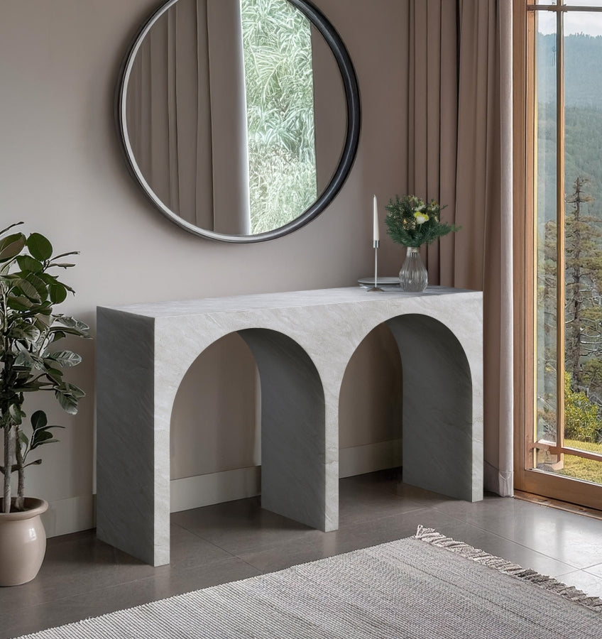 Amarillo Marble Console Table