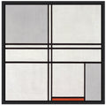 Sylvie Piet Mondrian Composition No 1 Gray Red 1935 Framed Canvas by The Art Institute of Chicago