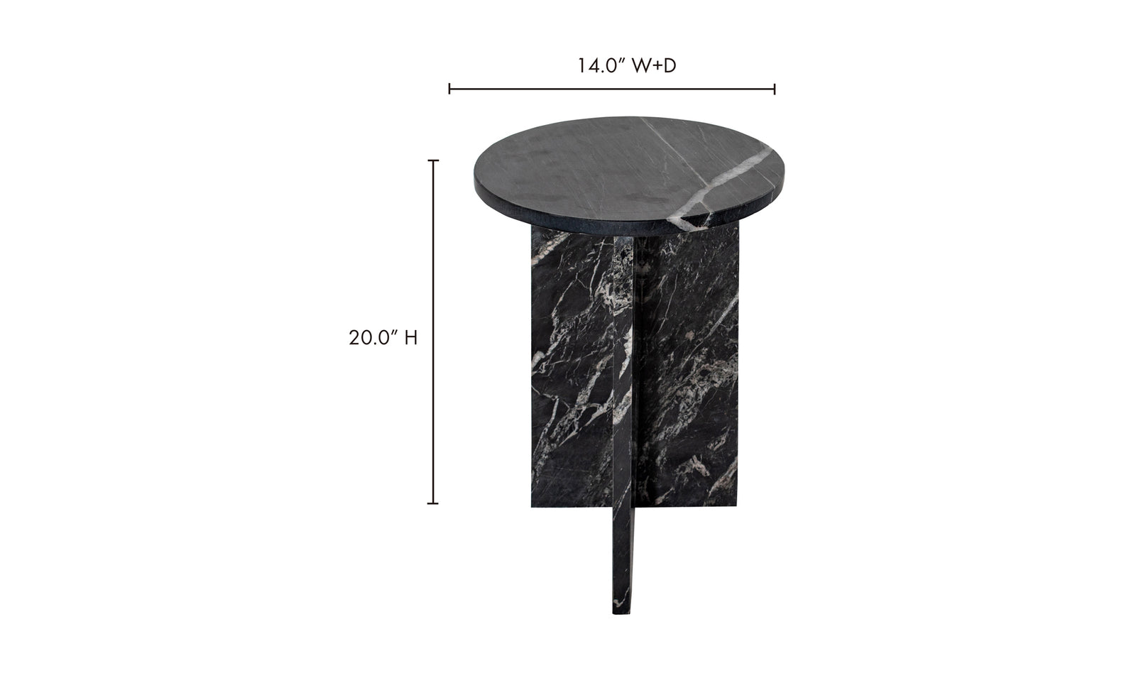 Morello Marble Side Table
