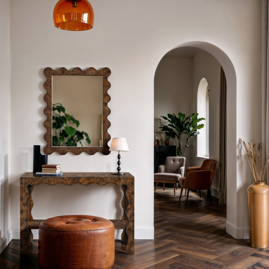 Rhodes Burl Console Table