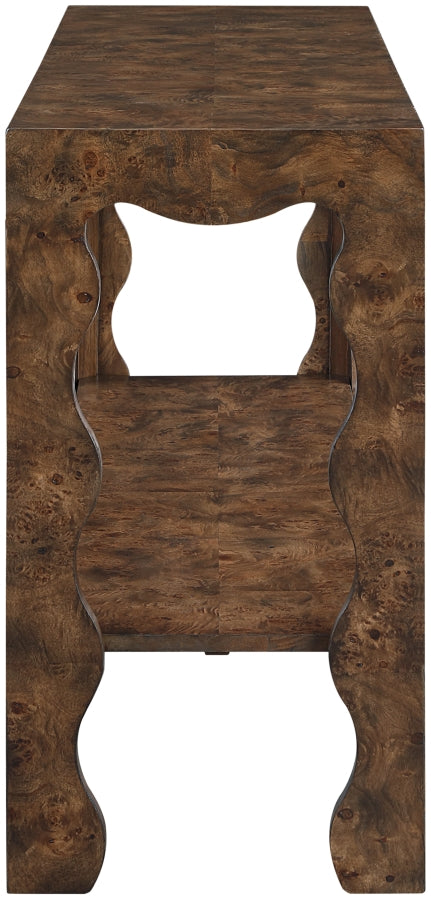 Rhodes Burl Console Table