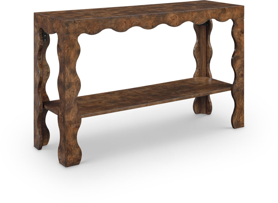 Rhodes Burl Console Table