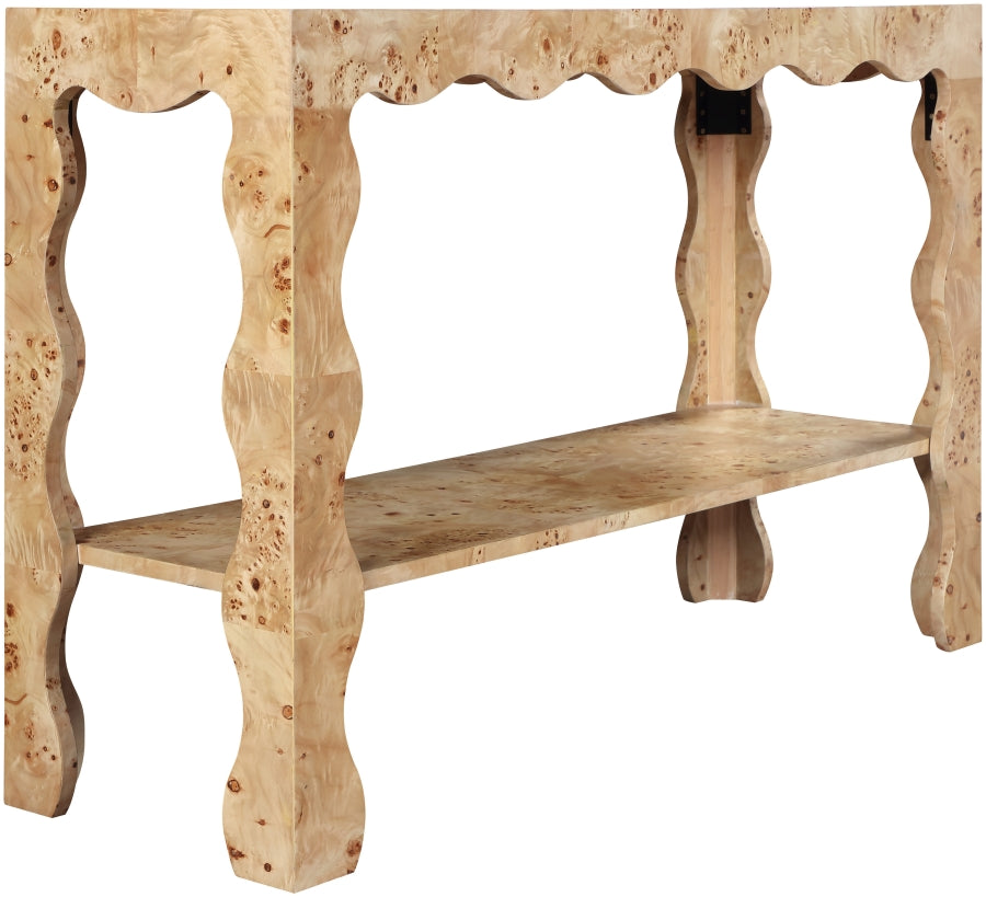 Rhodes Burl Console Table