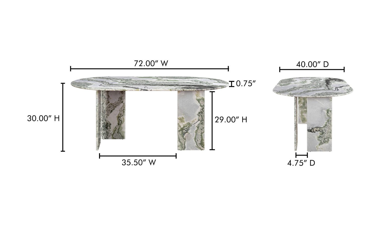 Harvey Marble Dining Table