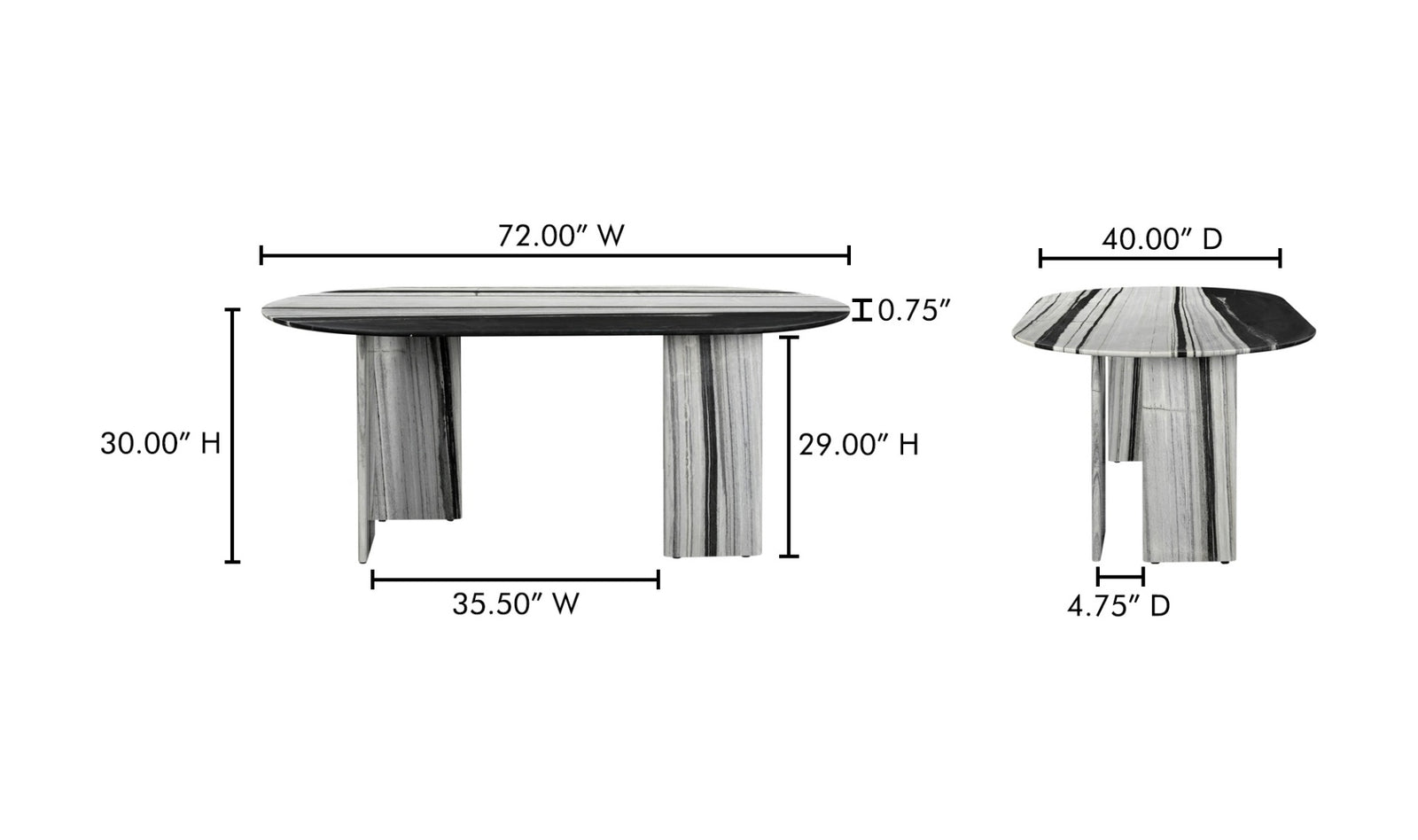 Harvey Marble Dining Table