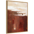 Sylvie Earthen Abstract Framed Canvas by Nikita Jariwala