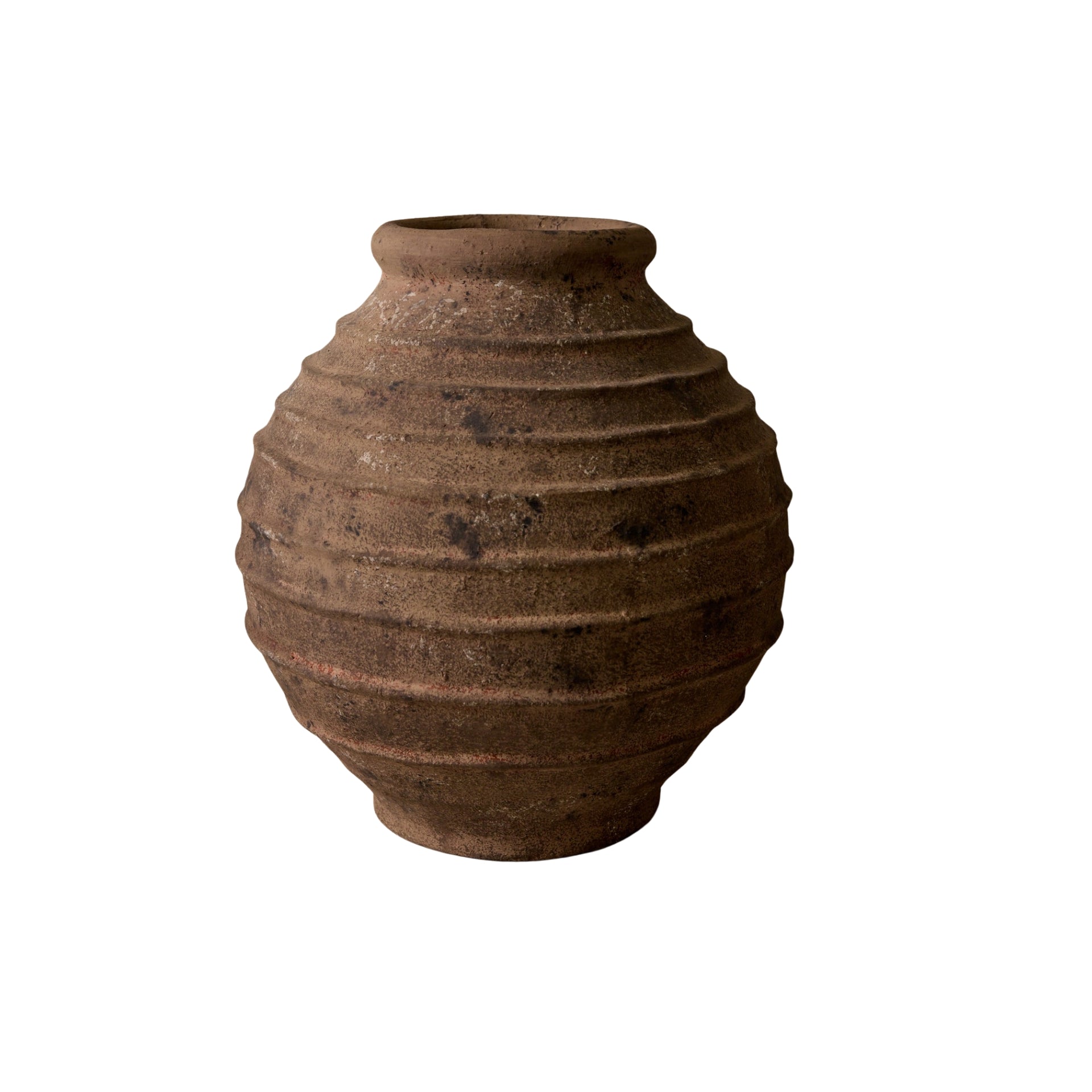 Sol Vase - Dark Brown Ceramic Decorative Vessel 14.5" x 16"