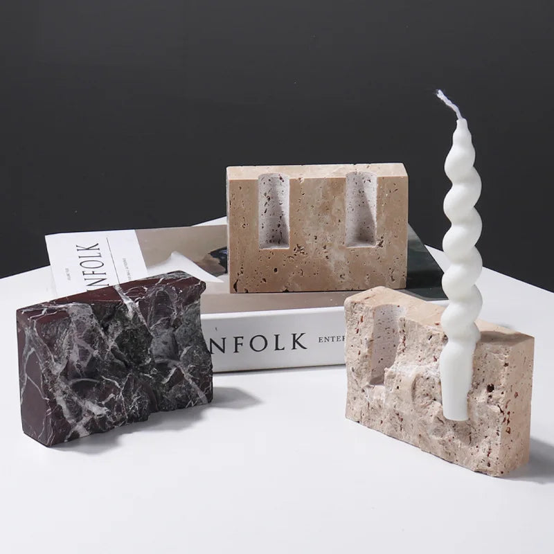 Thanos Marble Candle Holders