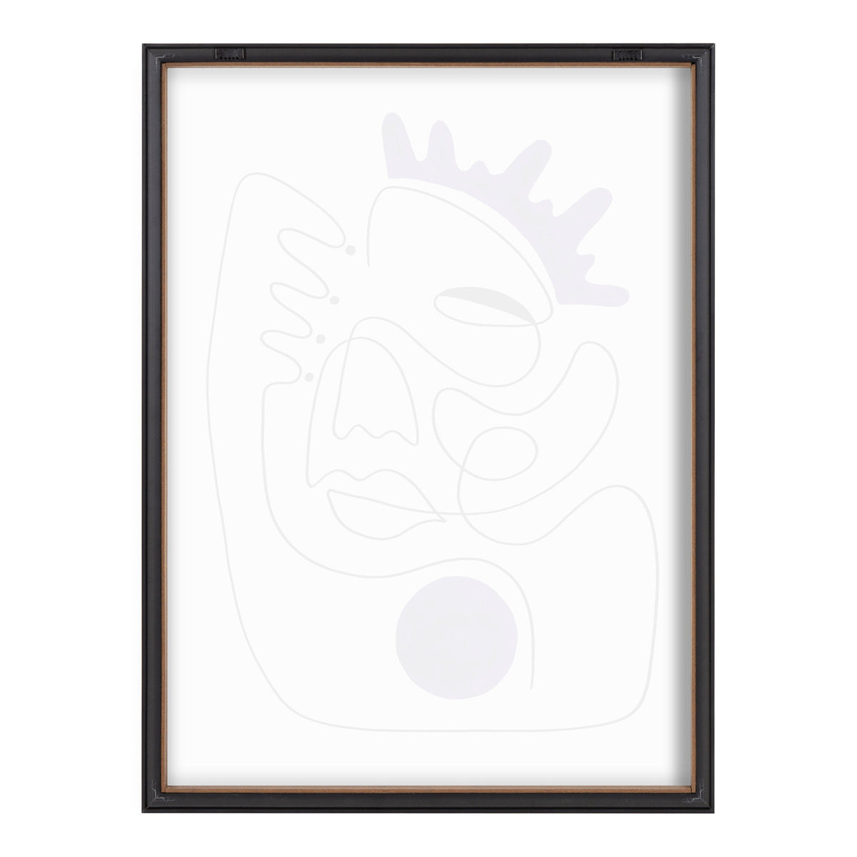 Blake El Ray Framed Printed Glass by Shatha Al Dafai