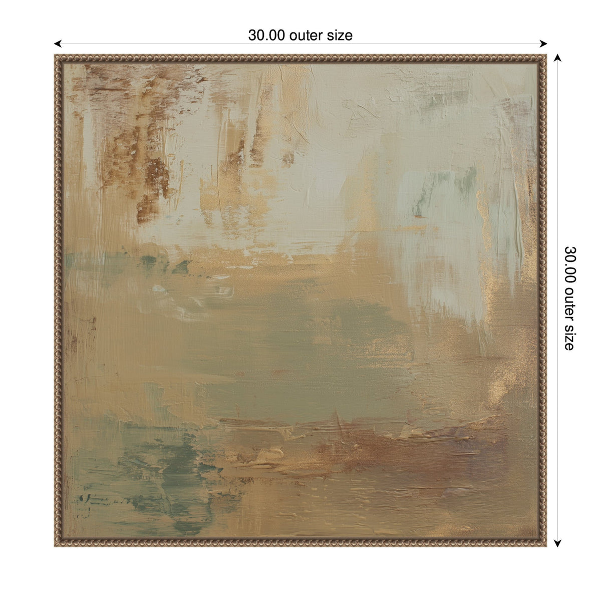 Sage Horizon No. 3 by Amy Lighthall Framed Canvas Wall Art Print