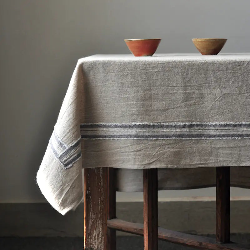 Modern Minimalist Linen Tablecloth for Dining Tables