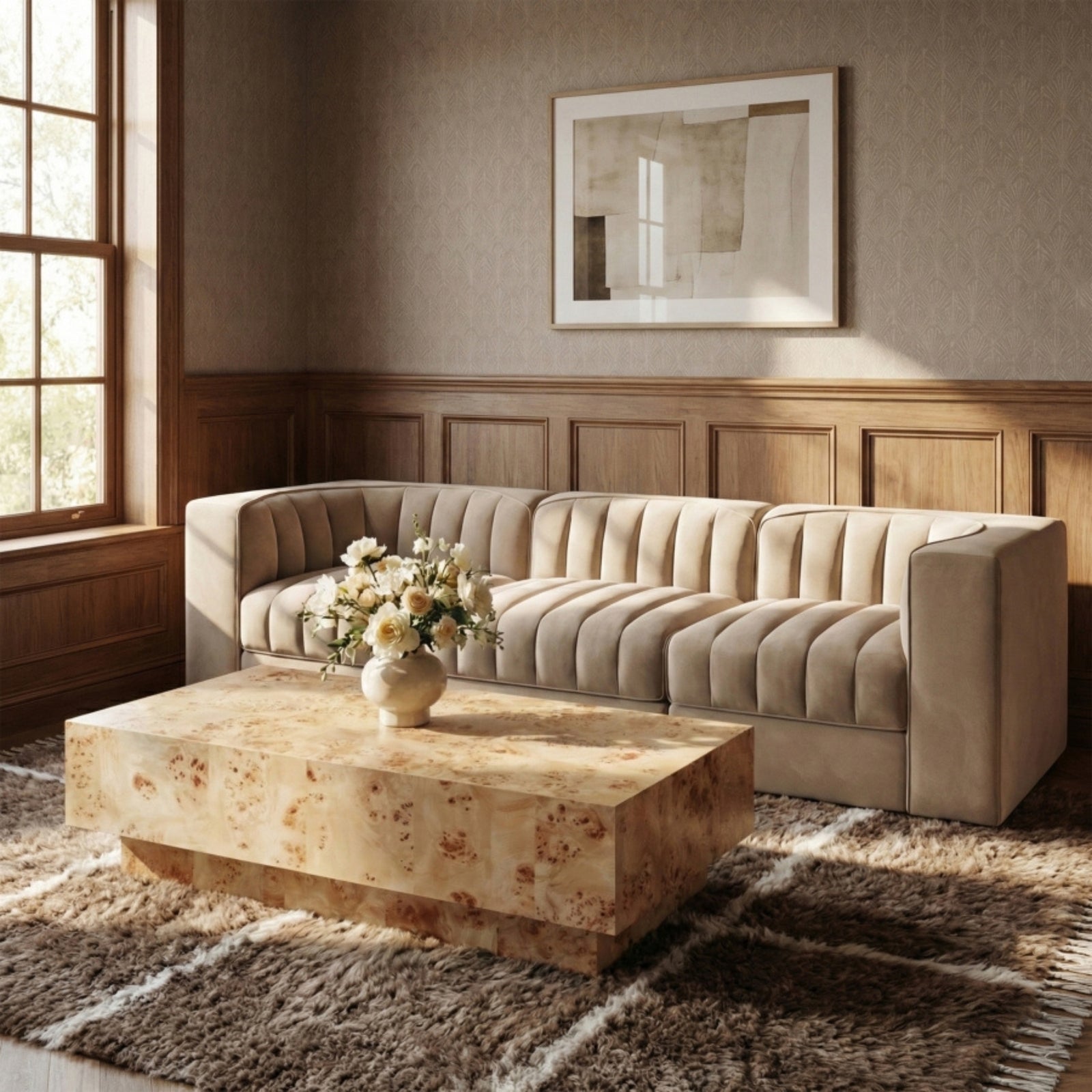 Maxine Burl Coffee Table