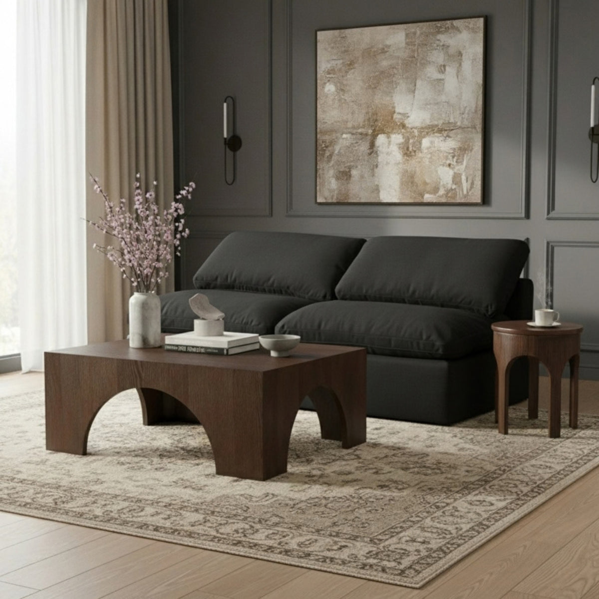 Capri Modular Armless Sofa