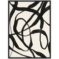 Sylvie Black Twist 4 Framed Canvas by Alicia Bock