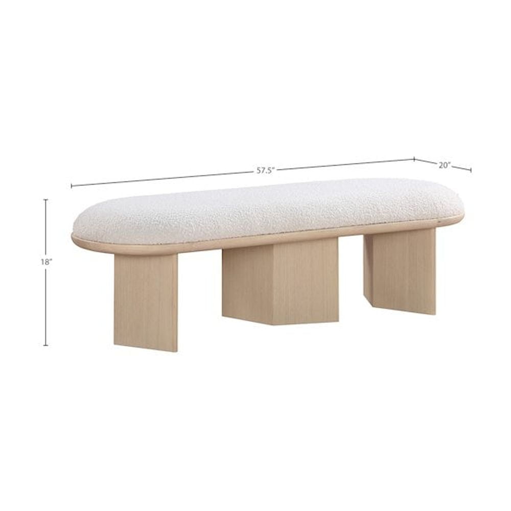 Prescott Boucle Bench