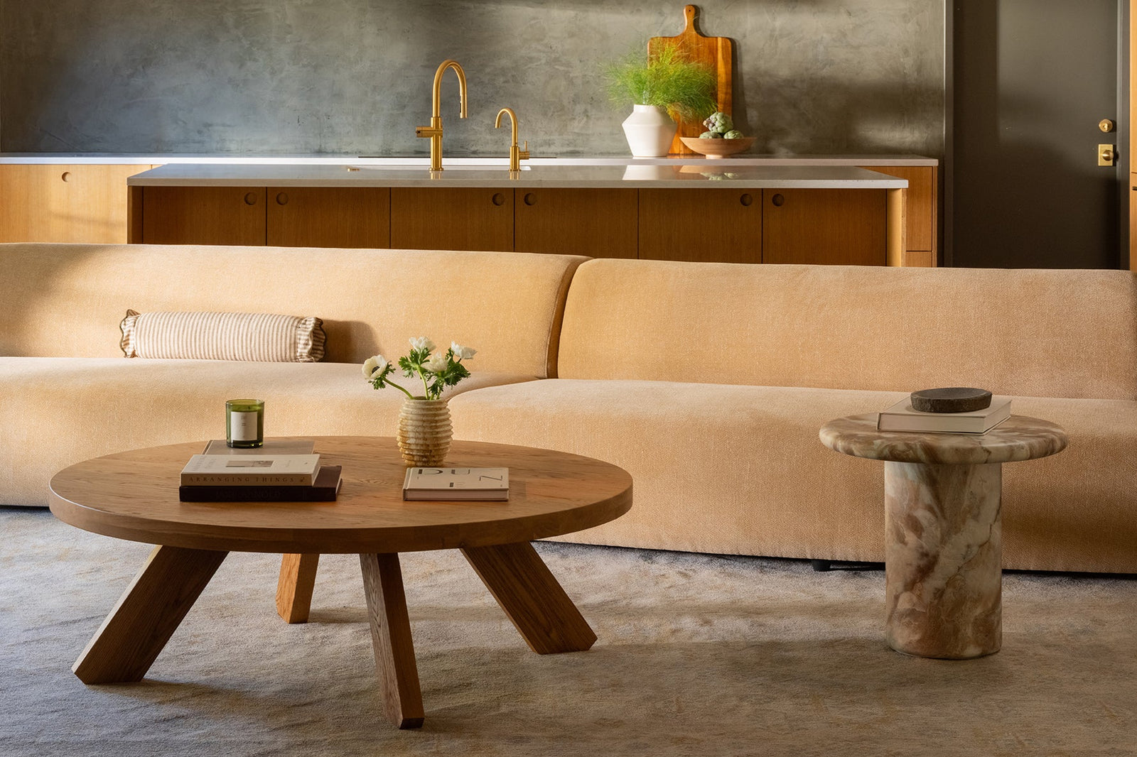 Lucus 2-Piece Modular Concave Sofa