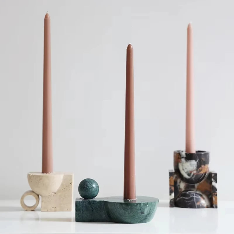 Portofino Italian Marble Candle Holder