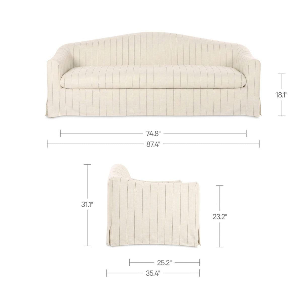 Micah Slipcover Sofa