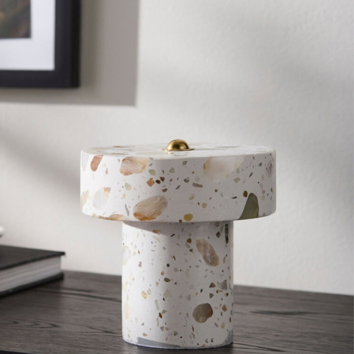 Silvia Mini Portable Marble Table Lamp