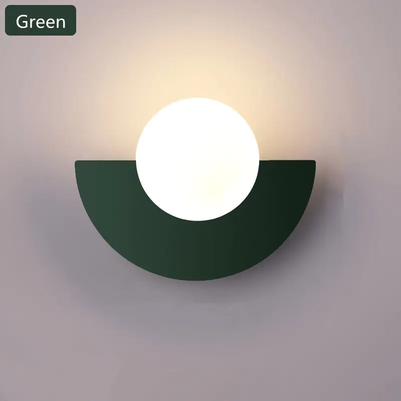 Modern Minimalist Colorful LED Wall Lamp for Kids Room