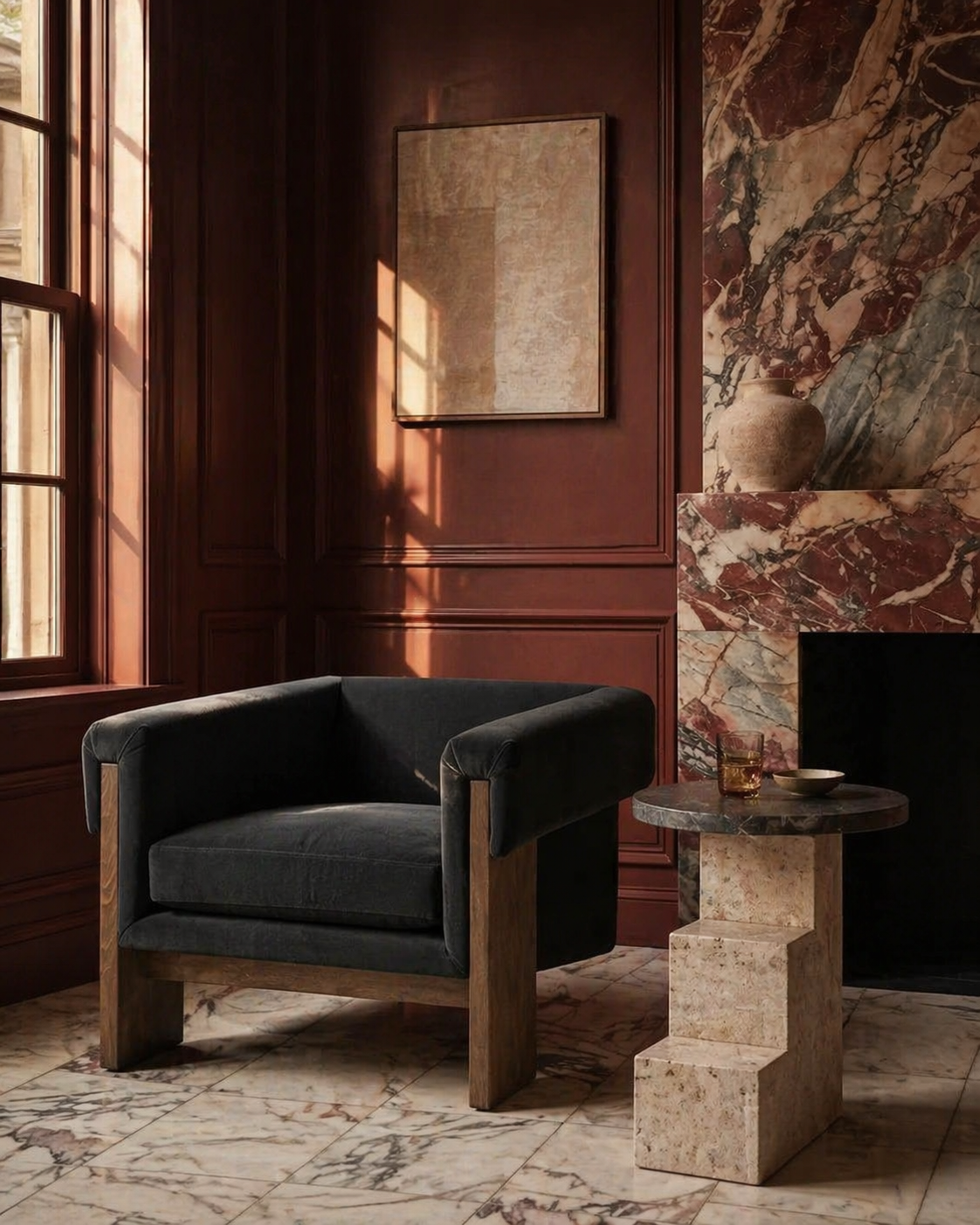 Oliver Marble Side Table