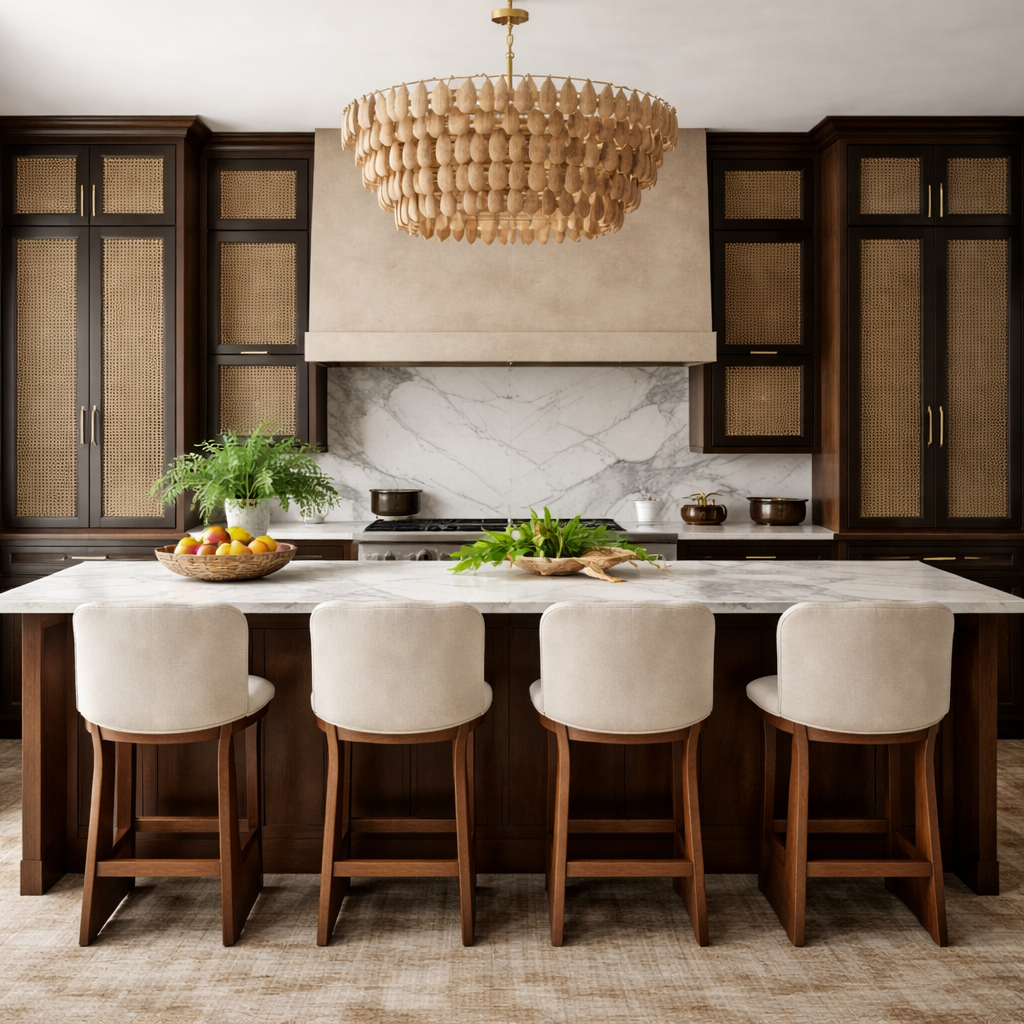 Kentshire Chenille Upholstered Counter Stool