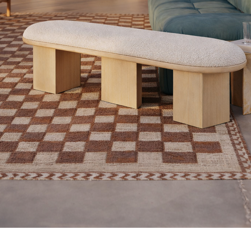 Prescott Boucle Bench