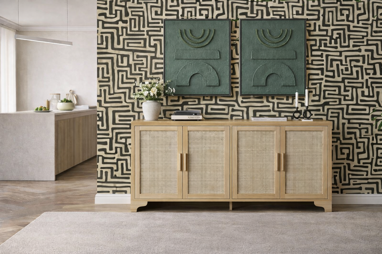 Zhalantun Green Wall Decor