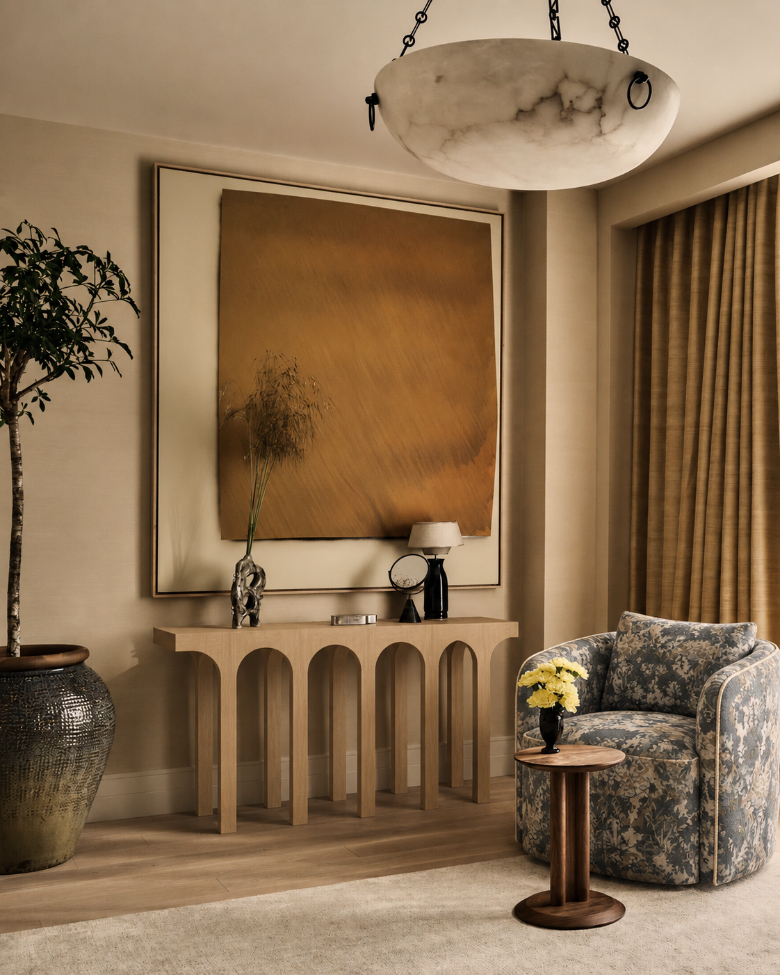 Sena Tapestry Accent Chair