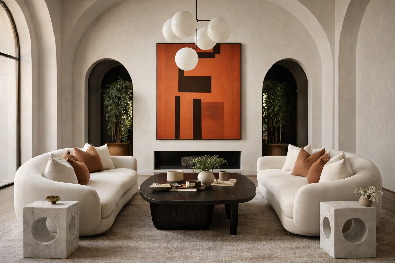 Forteliza Marble End Table