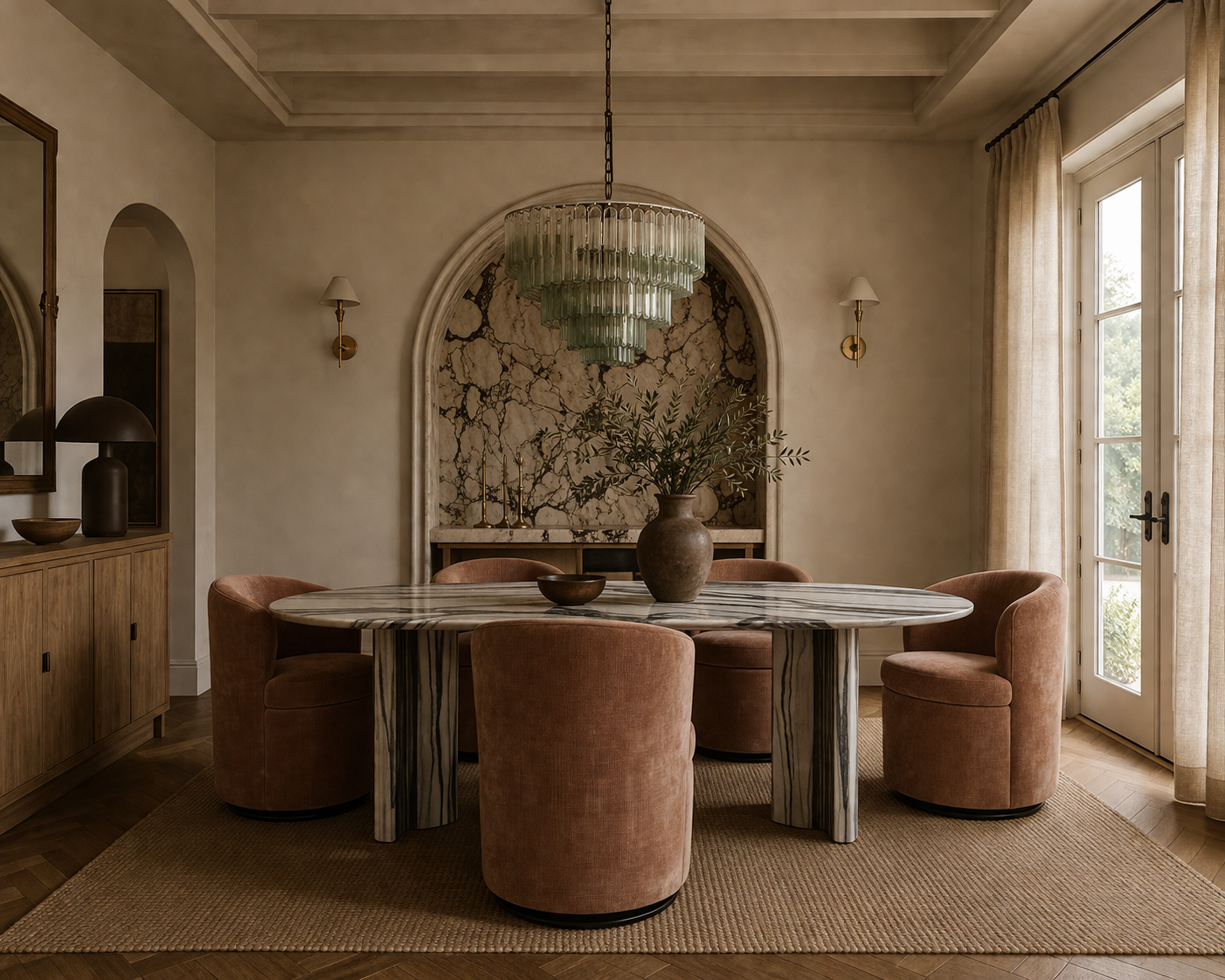 Harvey Marble Dining Table
