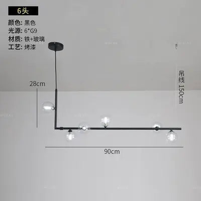 Nordic Designer Glass Artistic Pendant Light for Dining