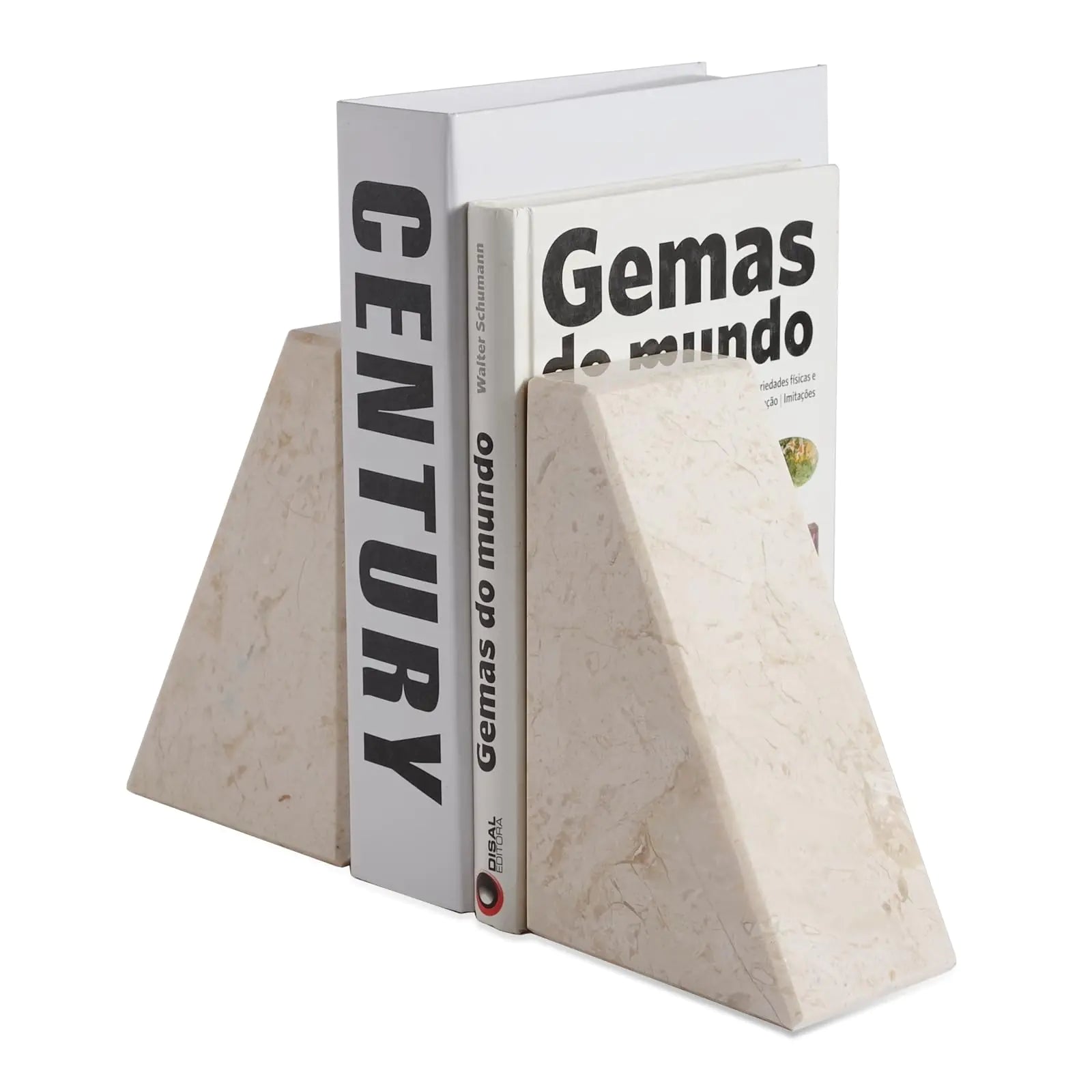 Marble Book Ends Decorative Unique Bookends for Shelves Bookends to Hold Heavy Books Durable Book Holder Stopper for Home Office Desk Bookshelf Decoration Turkey Natural Marble Set of 2