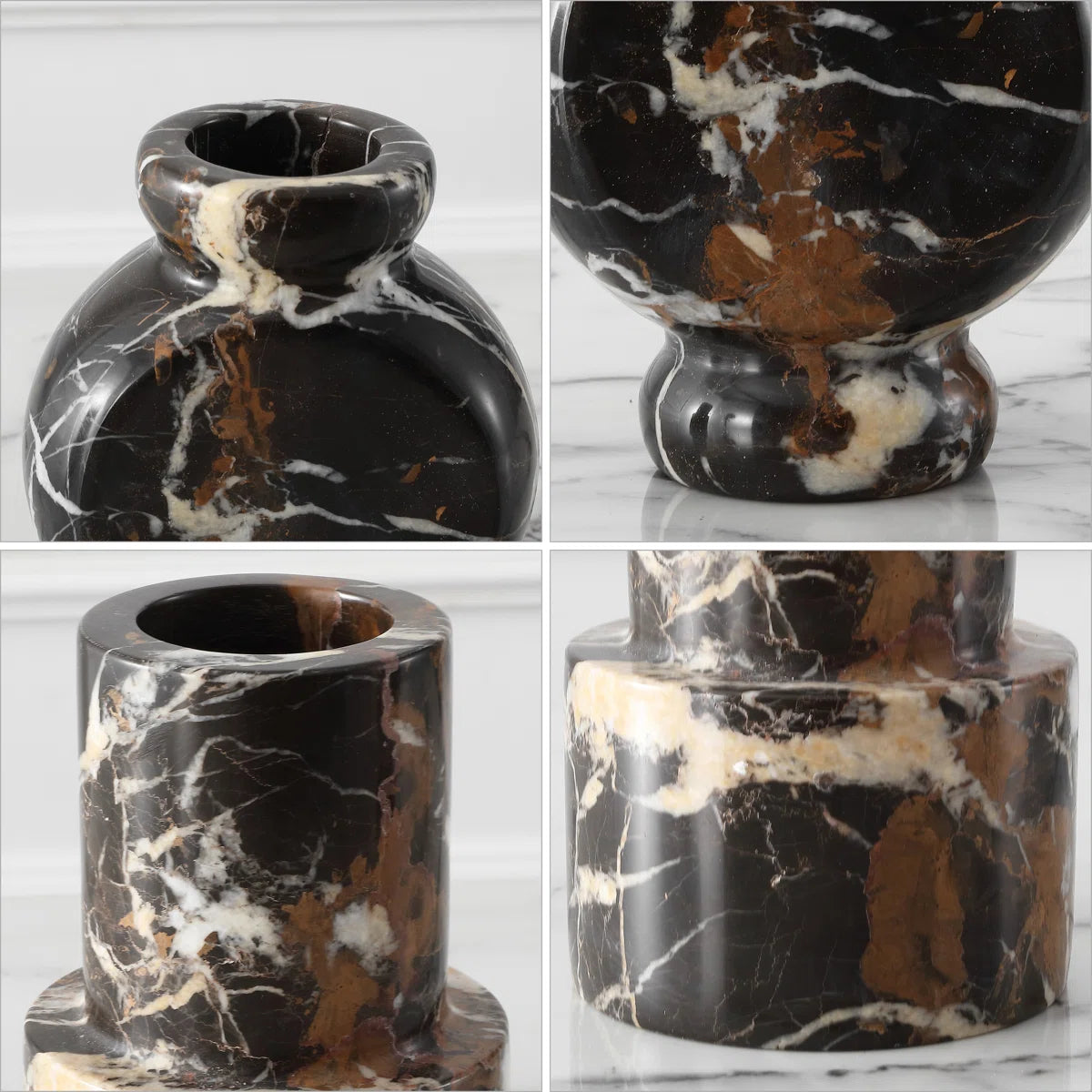 Klive Marble Vase | Set of 2