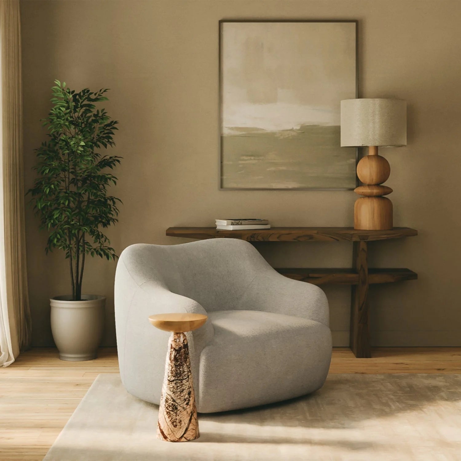 Samia Swivel Lounge Chair