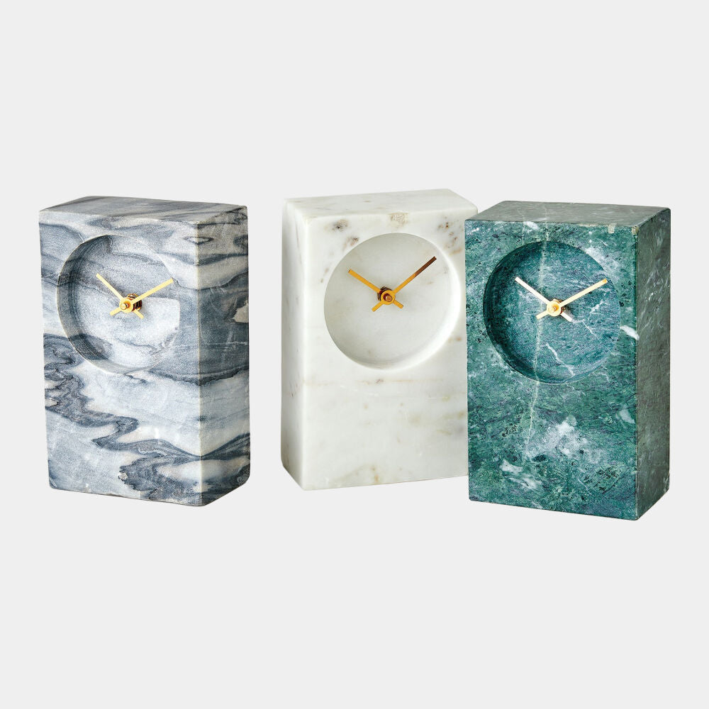 Maldives Marble Clock