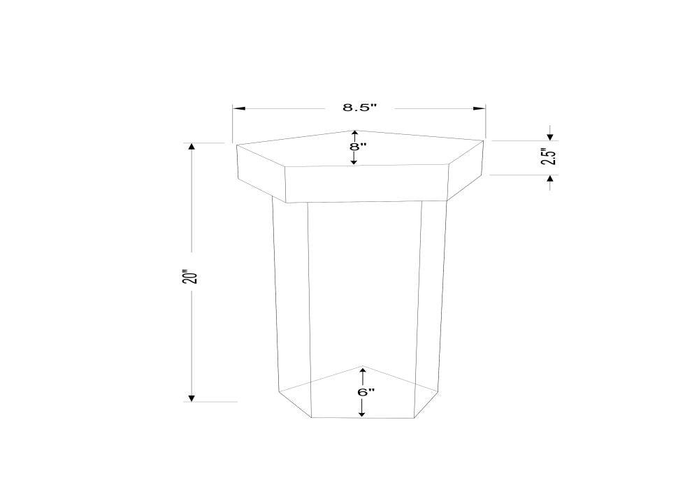 Diego Pedestal Side Table